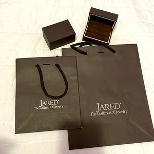 Jared gift bags and ring or earring box